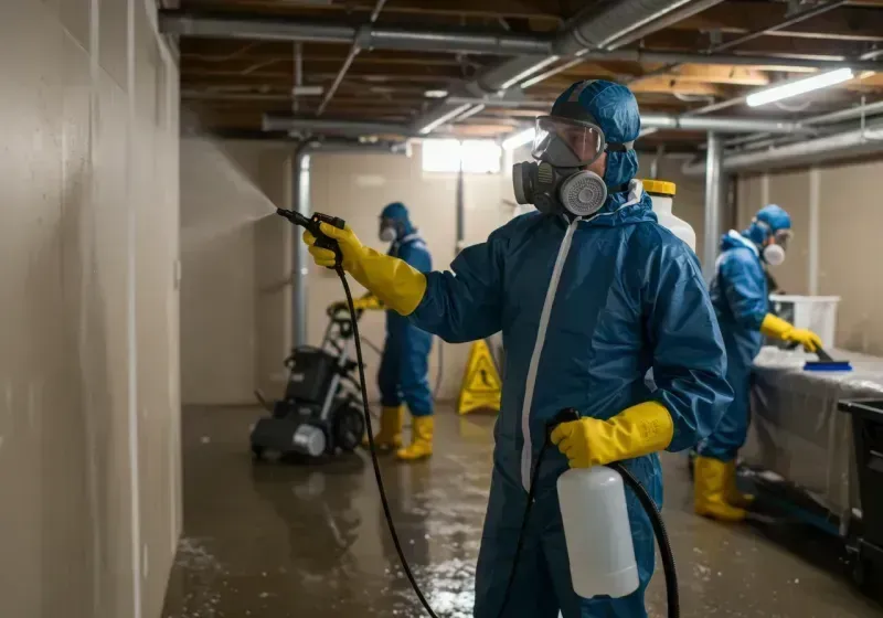 Basement Sanitization and Antimicrobial Treatment process in Jeff Davis County, GA